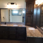 Granite Countertops with Granite Backsplash - Bianco Antico Granite